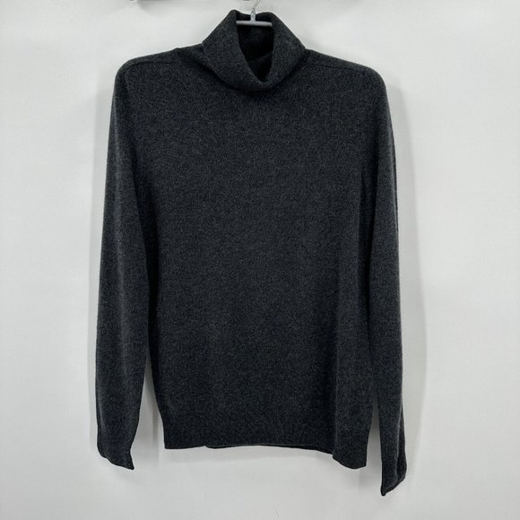 Quince Charcoal Gray Baby Cashmere Turtleneck Sweater sz S Women’s NWOT New - Picture 1 of 7